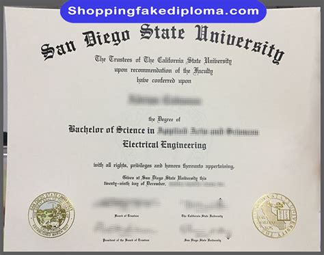 Fake San Diego State University Degree | Buy fake Diploma|Buy Degree certificate|Buy Diploma ...