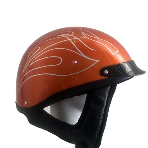 Harley Davidson Women Helmet | Half Helmet With Skull Airbrush and ...