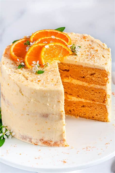 Orange Cake With Zesty Cream Cheese Frosting - Famousbio