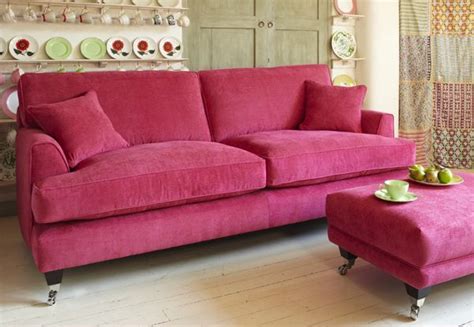 Hot Pink Leather Sofa