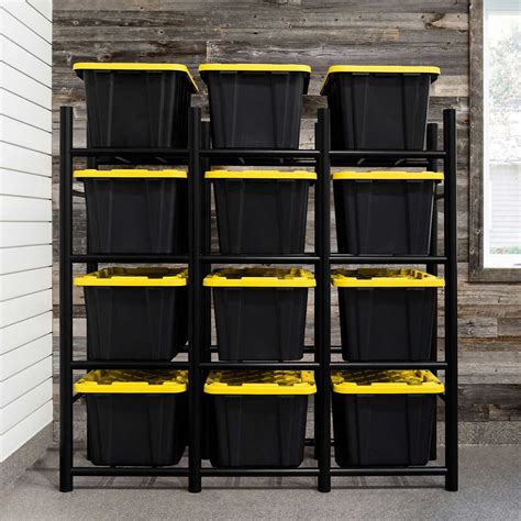 1 Garage Storage Bins, Garage Organization Tips, Storage Room Organization, Garage Organize ...