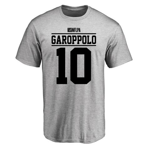 Jimmy Garoppolo Player Issued T-Shirt - Ash | T shirt, Shirts, Team sports apparel