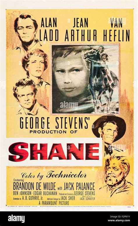 Shane - Movie Poster Stock Photo - Alamy