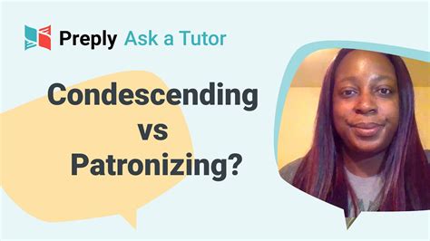 Condescending vs Patronizing [Common English Mistakes!] - YouTube