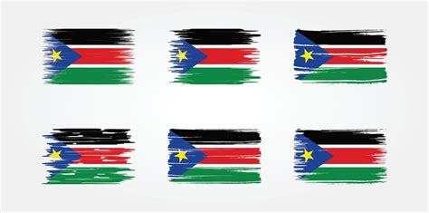 South Sudan Flag Collection. National Flag 7927913 Vector Art at Vecteezy