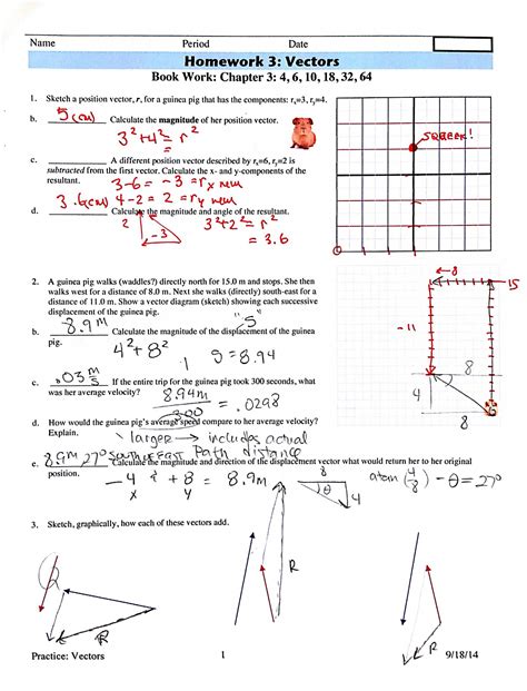 Vector Worksheet Physics