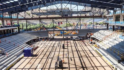 Arizona State University multi-purpose arena has final beam placed