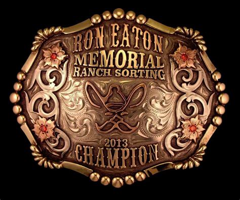 Mortenson Rodeo Trophy Belt Buckle Custom Made Ranch Sorting Memorial | Country belt buckles ...