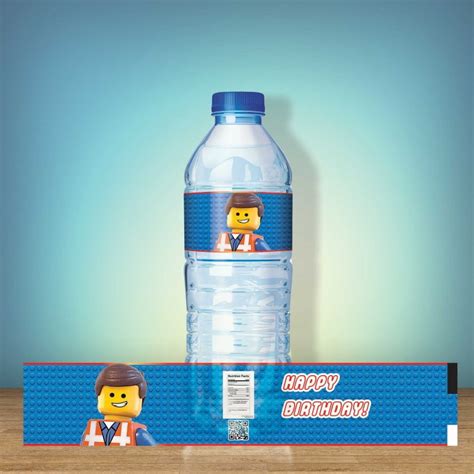 FREE LEGO Water Bottle Label Design – Printable | FREE Invitation ...