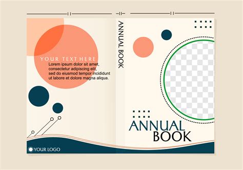 pastel brown book cover design. templates for annual books. modern and minimalist designpastel ...