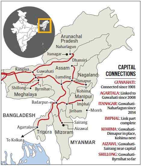 North East on track to connect capitals by train | The Indian Express