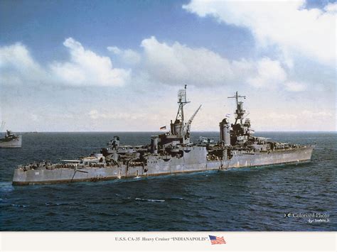 USS Indianapolis CA35 | Uss indianapolis, United states navy, Navy ships