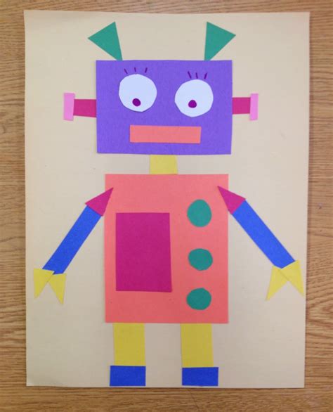 Ms. C's Artroom: Geometric Robots Art Lesson