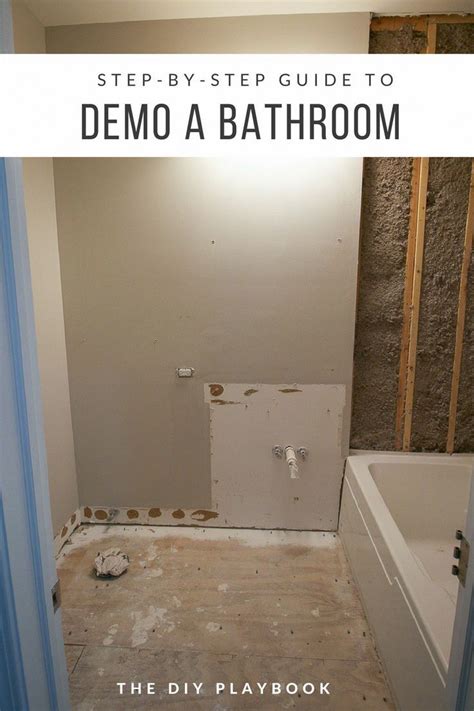 Step-by-step guide to demo a bathroom in a weekend. The first step on our bathroom renovation to ...