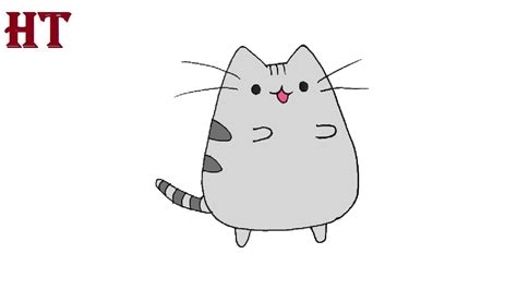 How to Draw Pusheen the Cat Easy - YouTube