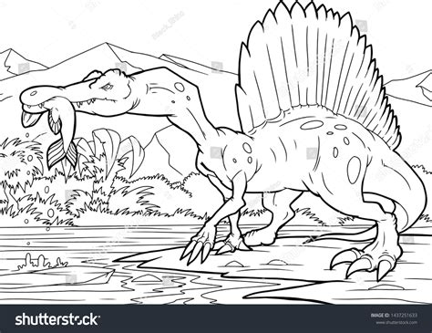 2,961 Spinosaurus Colouring Images, Stock Photos, 3D objects, & Vectors ...