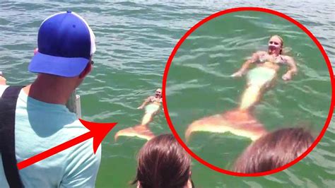 10 MERMAIDS CAUGHT ON CAMERA | Real life mermaids, Scary creature, Real ghost photos