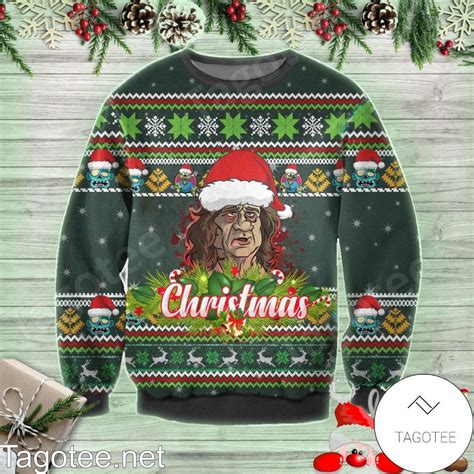 Bill Murray In Zombieland Christmas Ugly Christmas Sweater - Tagotee