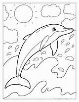 Cute Dolphin Coloring Pages sketch template