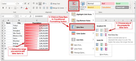 Data Bars in Excel - Add and Customize - Excel Unlocked