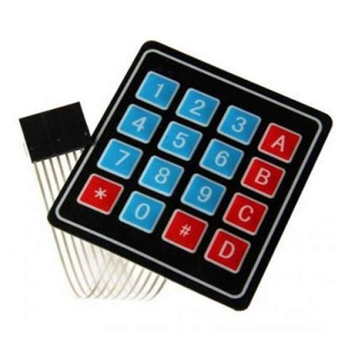 Flexible Matrix Keypad 4x4 - Udvabony.com - Electronics, Sensors ...