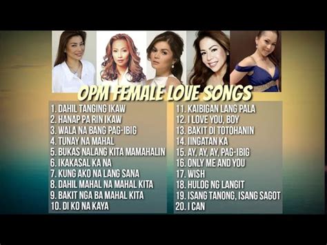 OPM Female Love Songs Collection Non Stop Playlist : https://zharlzzz ...