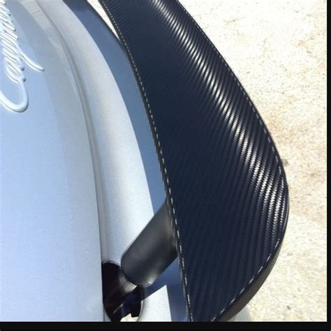 Porsche Cayman S carbon fiber spoiler wrap in 3m black carbon fiber 1080 scotchprint. Buy ...