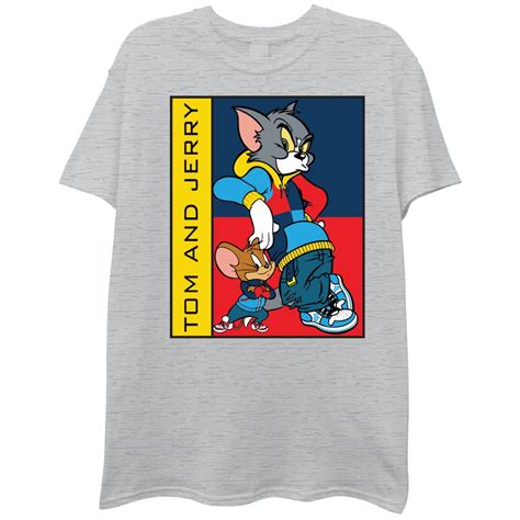 Tom & Jerry - Tom & Jerry Mens' Throwback T-Shirt (XX-Large, Heather Grey) - Walmart.com ...