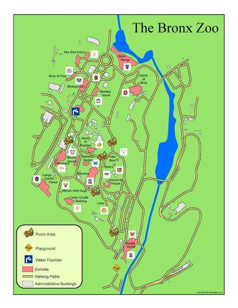 Bronx Zoo Map [Printable Map of Bronx Zoo in PDF]