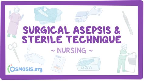 Surgical asepsis and sterile technique: Nursing skills: Video, Causes ...