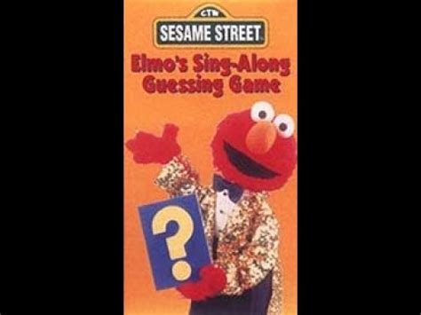 Sesame Street: Elmo's Sing Along Guessing Game (1996 VHS) (Full Screen ...