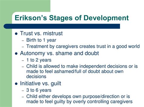 Erikson S 8 Stages