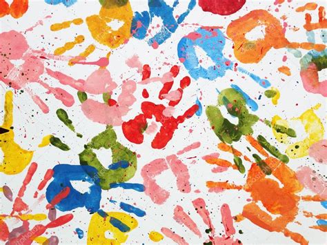 Hands kids color art wallpaper — Stock Photo © h.santima.gmail.com #117838678