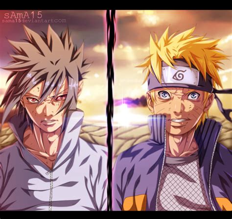 manga naruto 693- sasuke vs naruto by sAmA15 on DeviantArt