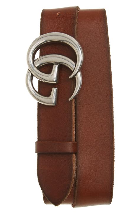 Gucci Distressed Leather Belt in Brown for Men - Lyst