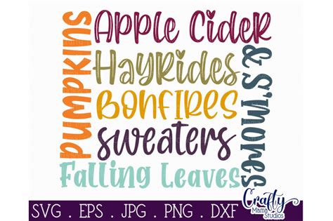 Fall Word Art Svg - Fall Svg - Pumpkin Svg By Crafty Mama Studios ...