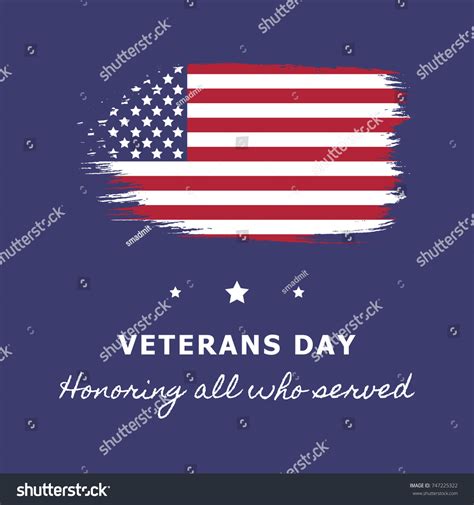 Veterans Day Banner Layout Design Stock Vector (Royalty Free) 747225322 | Shutterstock