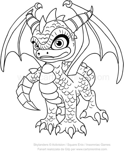 Skylanders Spyro coloring pages