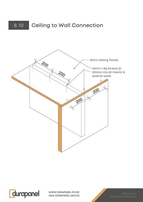 8.10 Ceiling to Wall Connection