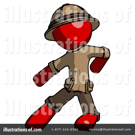 Red Design Mascot Clipart #1541247 - Illustration by Leo Blanchette