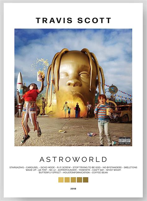 Travis Scott - Astroworld Album Cover Poster Print India | Ubuy