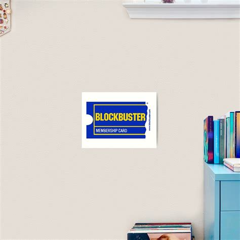 "Blockbuster Membership Card" Art Print for Sale by ajuly | Redbubble