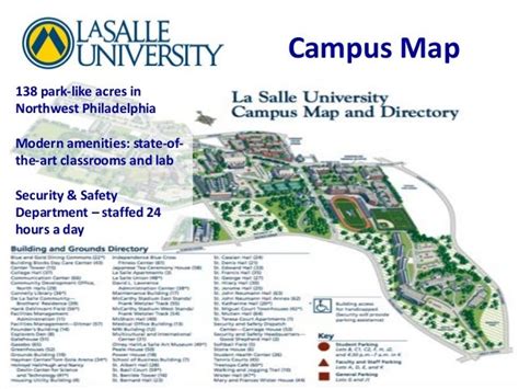 La Salle Campus Map - Blank North America Map