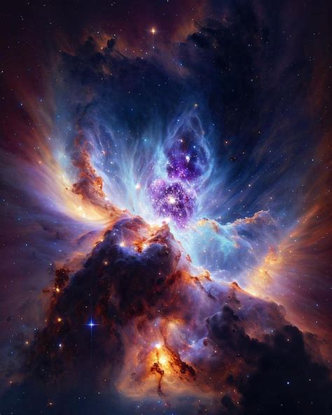 Premium Photo | A nebula from hubble telescope.