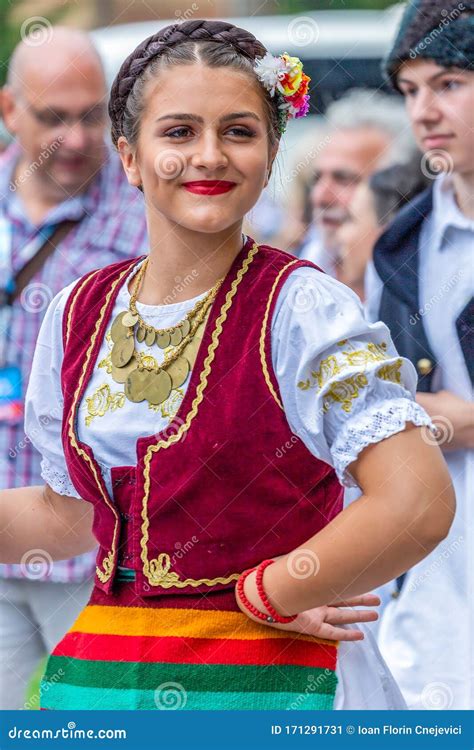 Young Serbian Dancer Girl in Traditional Costumes Editorial Photo - Image of costume, serbia ...