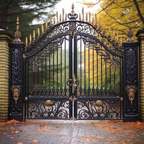 front entry wrought iron gate