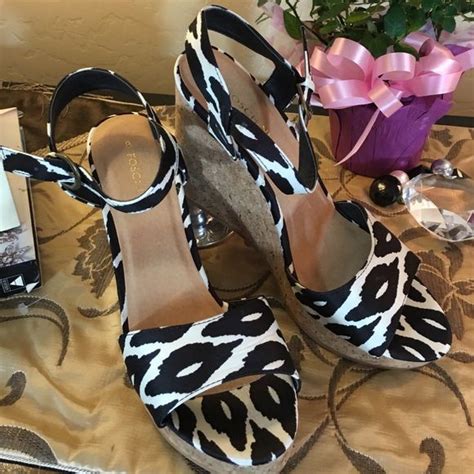 Foschini 🎉HOST PICK🎉Brand New Zebra Silk Sandals | Comfortable wedges, Black and white fabric ...