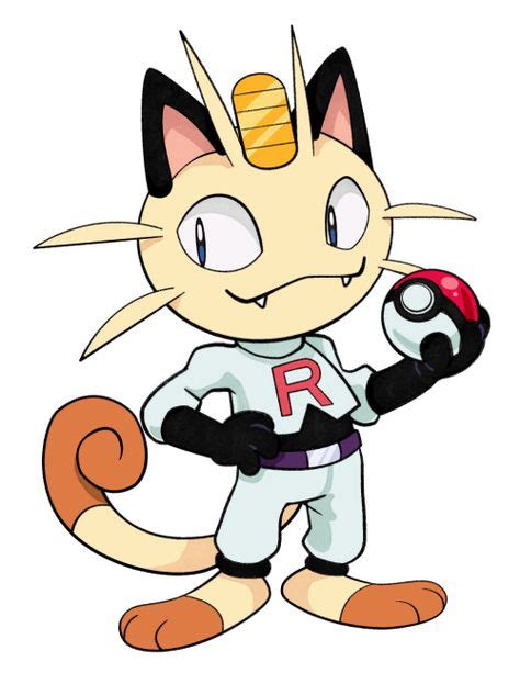 Team rocket meowth | Team rocket, Pokemon meowth