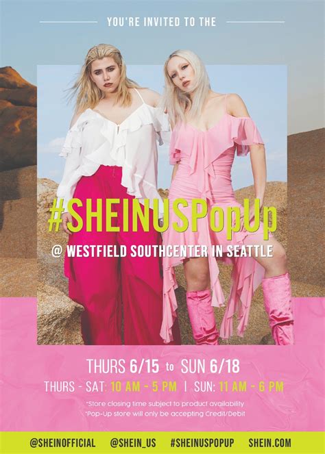 SHEIN Pop Up Shop Seattle, Westfield Southcenter, Seattle, 15 June 2023 | AllEvents