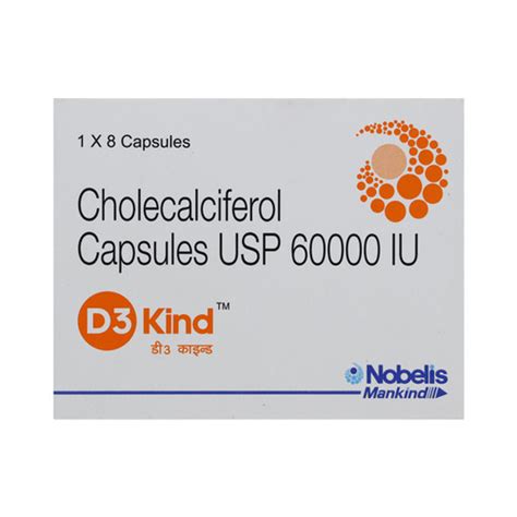 D3-Kind Cholecalciferol Capsules Usp 6000 Iu Dosage Form: Tablet at Best Price in Sagar | Manas ...